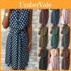 Trendy Plus Size Women's Sleeveless Polka Dot Midi Dress For Summer Celebrations