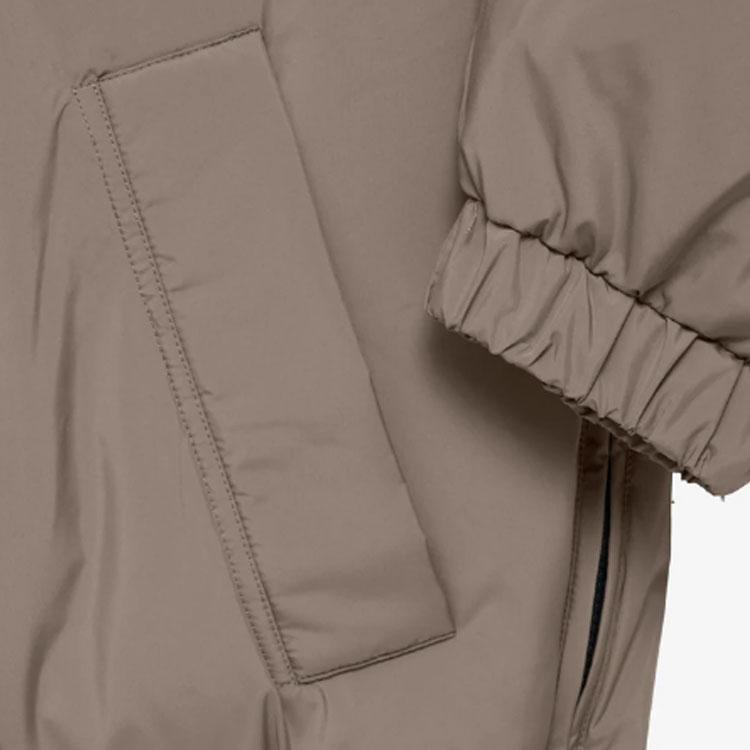 Fear of God Essentials Ss22 Half Zip Puffer Men Outerwear Desert-Taupe Gray-Brown FOG-SS22-073