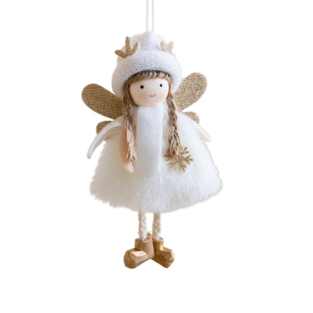 Cute Christmas Top Hat Antlers Girl Pendant Xmas Tree Hanging Decorations Home Christmas Decor