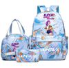 3-teiliges/Set Anime niedlich K-pop Bedruckter Rucksack mit Handtasche Federmäppchen für Teenager Schüler Mädchen Jungen Schultasche Schultasche Damen Große Kapazität Reisetasche