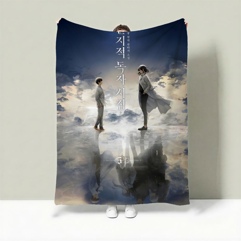 Novel O-Omniscient Reader s Viewpoint Throw Lightweight 240g Flannel Blanket Soft Skin-friendly for Summer Cooling 75cmx90cm