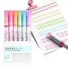 FamGift Curved 6 6 Roller Writing for DIY Office Highlighters with Lines Pens, Water-Based Pens, Types, Colors, Highlighters, Stamp, Double-Ended,