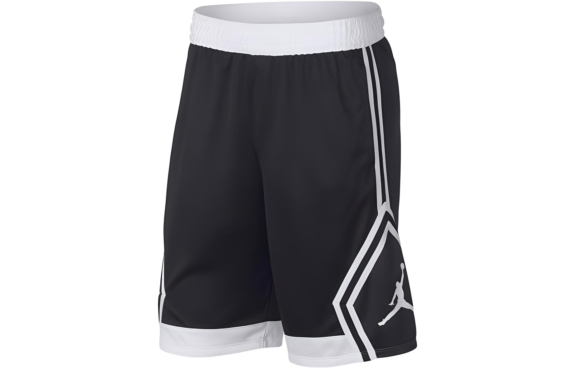 Jordan Basketballshorts Herren Schwarz Moderate Gerade Passform Hose 887438-013 L