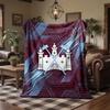 West Ham United Football Print Flannel Blanket Soft Warm Sofa Bed Throw Blanket For Home Office Bedroom