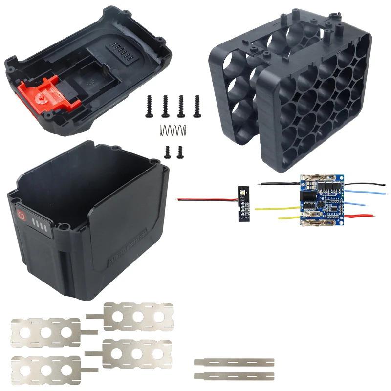 

10/15/20 Ячеек Пластиковый Корпус Батареи Коробка для Хранения Оболочка Плата Зарядки PCB Для Корпуса Аккумулятора Makita Аксессуары для Электроинструментов