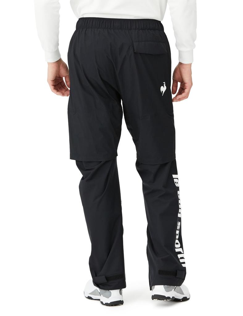 Le Coq Sportif Golf Stretch Forcer Rainwear Top and Detachable Storage Water BK00 Size LL Set, Bottoms, Sleeves, Ventilation, Pouch, Resistant,