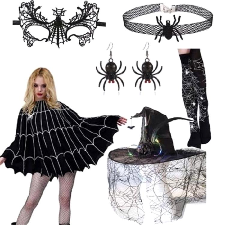Halloween Witch Cosplay Accessories, Witch Cosplay Costume Accessories for Girl Kid Carnivals, Masquerade, Cosplay Party