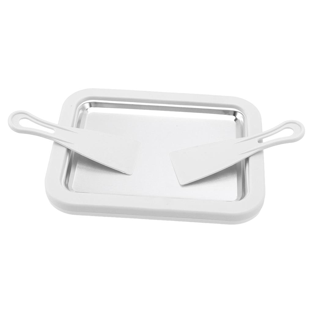 Ice Cream Roller Plate DIY Handcraft Non Plug In Required Large Size Stainless Steel Rolled Ice