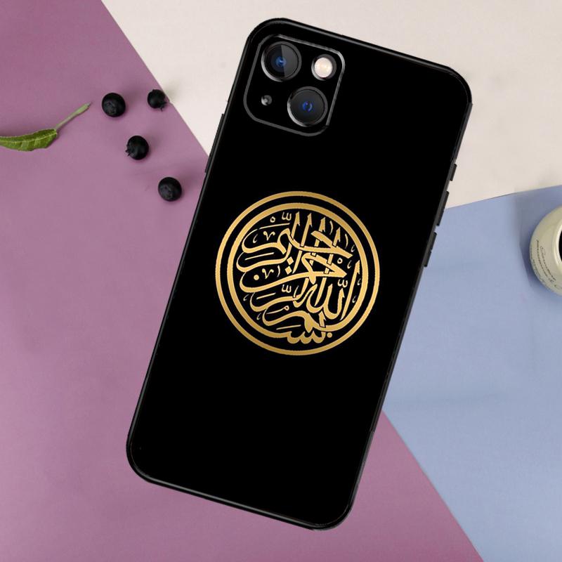 Muslim Islam Bismillah Allah Silicone Case For iPhone 17 15 13 12 11 14 Pro Max 16 Plus 12 13 Mini 16e 17 Air Back Cover