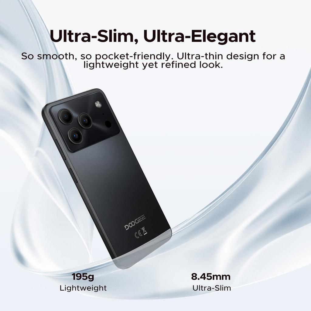 DOOGEE NOTE 56 PRO Mobile Phones, Android 16 With Gemimi AI, 32GB+128GB/2TB, 6150mAh& 6.56"HD+90Hz, 4G Dual SIM Unlocked Mobile Phone