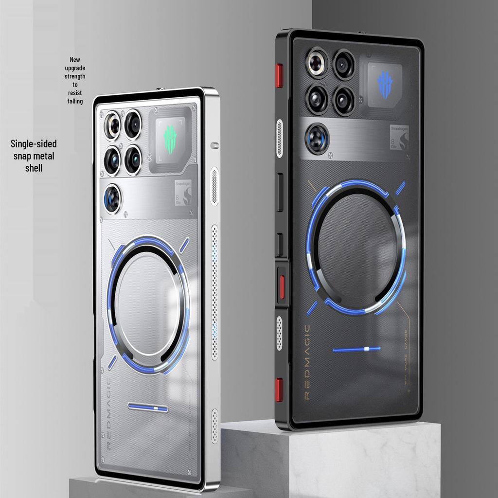 Red Magic 11Pro Zero-Touch Magnetic Snap-On Case: Cross-Border Compatible, 11Air Metal Absorption Protective Cover