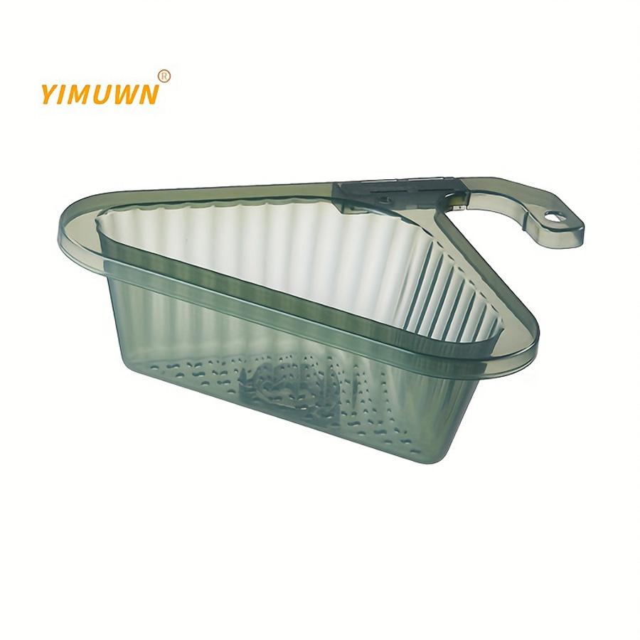 1pc Kitchen Sink Filter Basket, Corner Drain Strainer Basket, Triangular Sink Storage, Multi-Functional Hanging Filtering Draini
