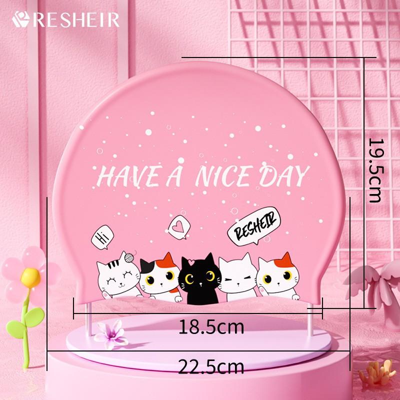 

Children s Swimming Cap Cute Printed Silicone Professional Waterproof Comfortable Bule Head Group Cat Hat Wholesale Factory