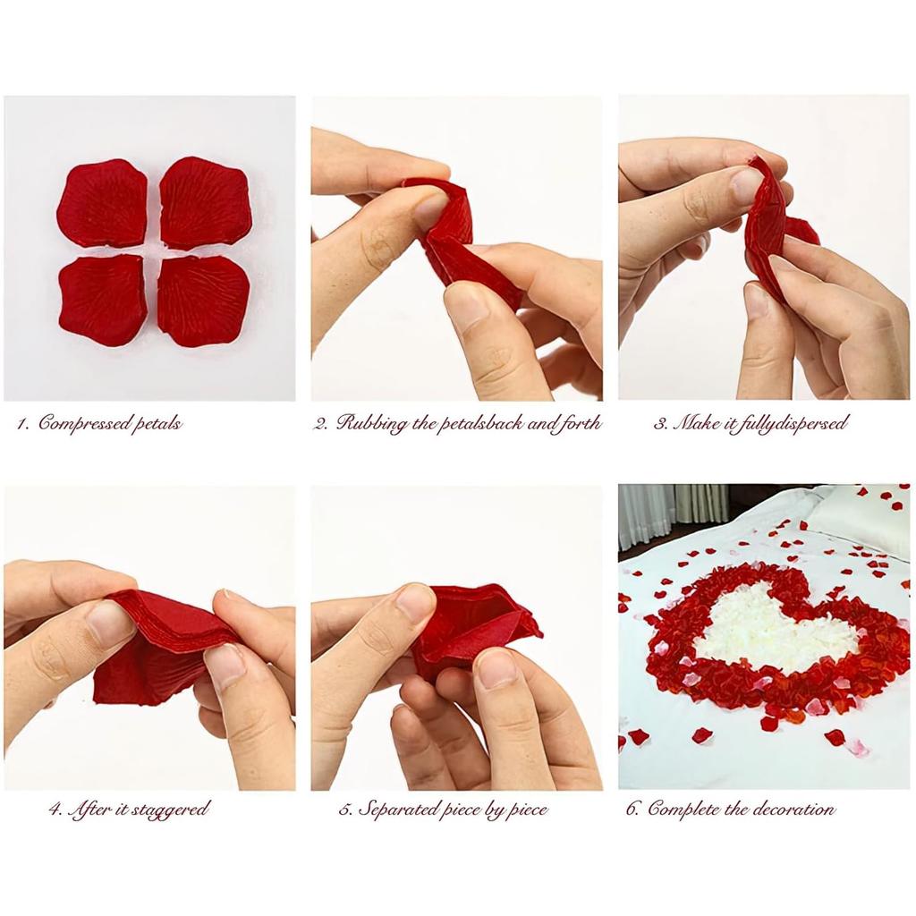 100/200pcs Artificial Flowers Silk Rose Petal Wedding Bridal Bouquets Garden Home Table Vase Wreath Holiday Party Diy Gift Decor