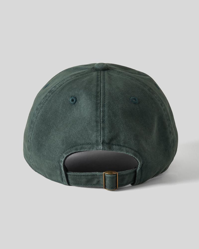 HUMAN N CAT Pound 2 Washed Vintage Ball Cap [Deep Green]