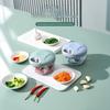 Mini Manual Food Chopper Pull Operated Garlic Mincer Multifunctional Vegetable Cutter for Home Kitchen Use