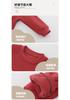 Children's Hoodie Winter New Year Red Baby Clothes with Plush Baby Tops
