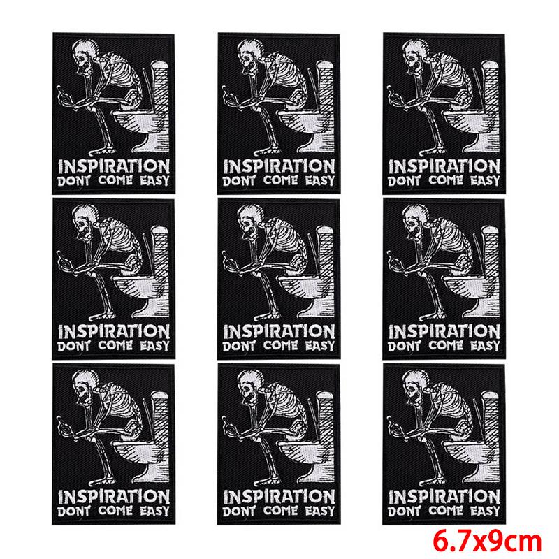 10 Pcs/lot Wholesale Embroidery Patch Iron On Patches For Clothing Patches On Clothes Jackets Decor Applique Sew Supplies