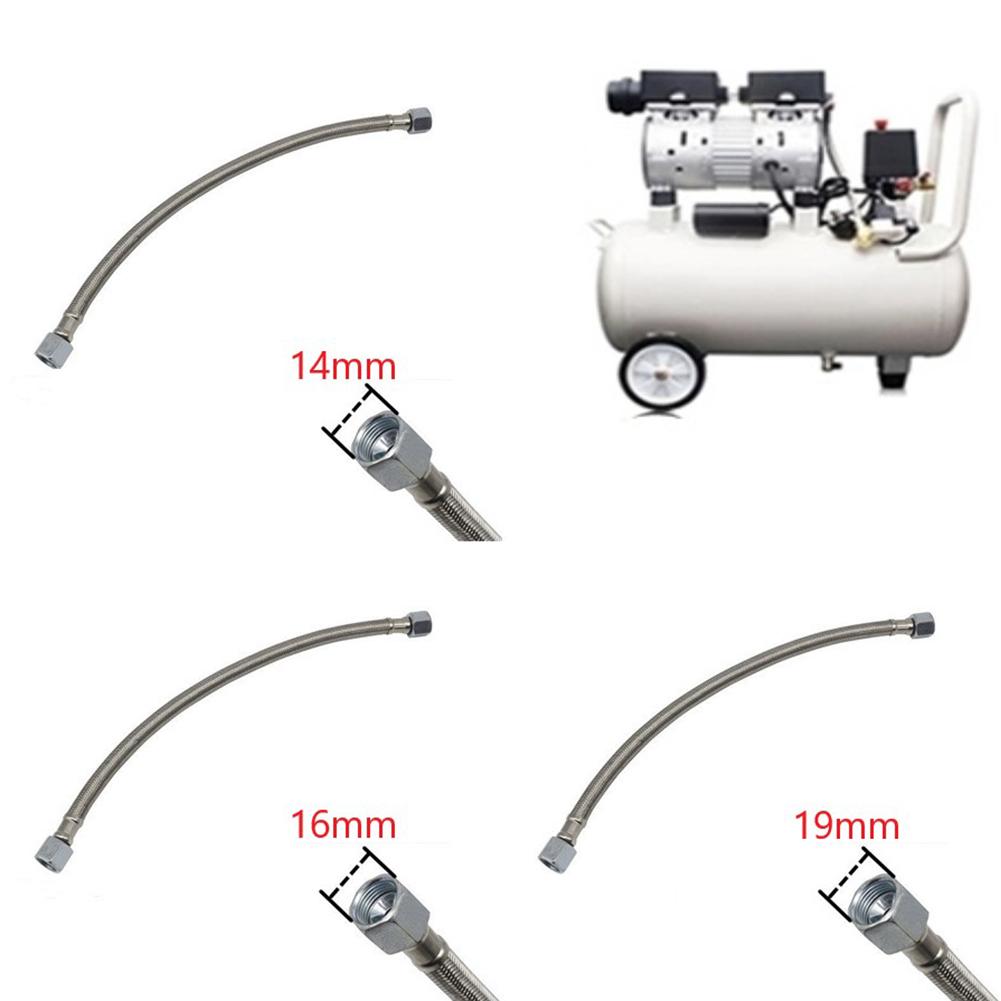 Practical Air Compressor Tube Connector 1pc 400mm 14/16/19mm Extension Hose Home Improvement Replacement Silver