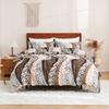Gold Black Leopard Print Duvet Cover Twin Queen King African Safari Animal Cheetah Bedding Set Reversible Geometric Quilt Cover