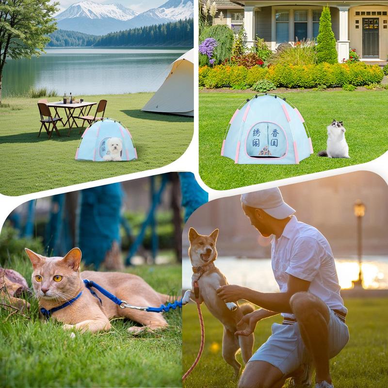 Pet Cat Cooling Tent Cave Outdoor Travel Cat Sleeping House Comfortable Puppy Bed Cat Nesk Kennel Pet Supplies
