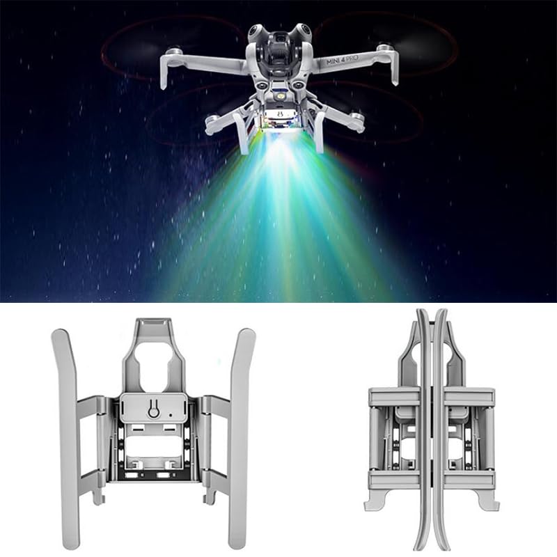 

Mini 4 Pro Landing Gear DJI Mini 4 Pro Landing Gear Foldable Long Legs with Flash LED Light Landing Gear Accessories for Mini 4 Pro
