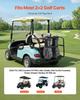 Golf Bag Holder Bracket Attachment Adjustable Bag Bar for Most 2+2 Cart