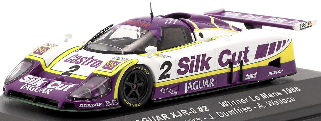 IXO Jaguar Miniature Car 1/43 Jaguar XJR-9 V12 7.0L Team TOM WALKINNSHAW Racing Le Mans 24 Hours 1988 No.2 Winner J.DUMFRIES - J.LAMMERS