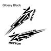 2PCS Meteor Element Pattern Car Side Door Stickers Self-adhesive Vinyl Decals Personalized Car Styling Decoration Accessories