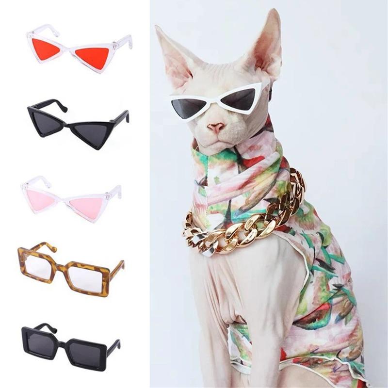 Personalise Sunglasses Pet Accessories for Cats Puppy Kitten Goggles Windproof Glasses Pet Outdoor Traveling Supplies