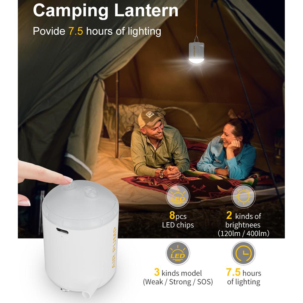 Portable Air Pump Cordless Electric Air Pump Quick Inflate Deflate for Pool Floats Air Mattress