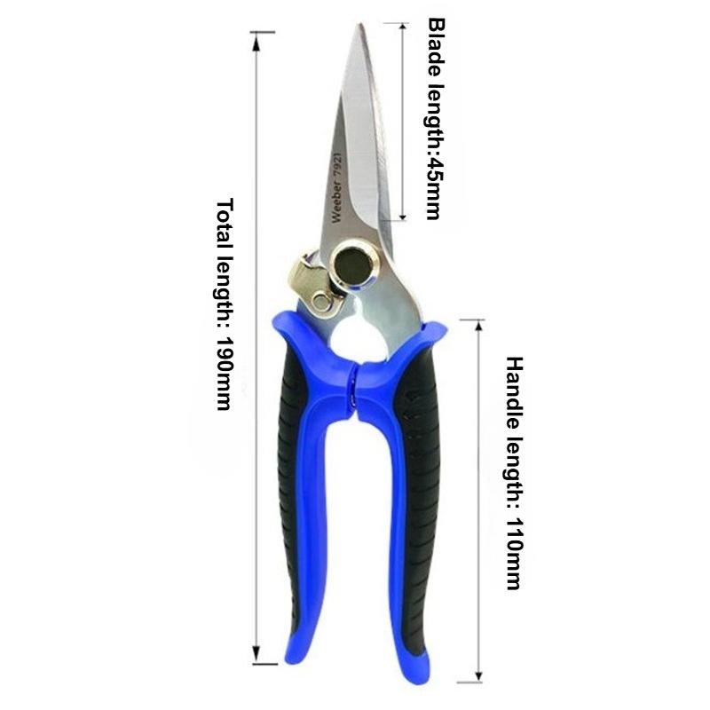 

Portable Electrician Scissors Multifunction High Carbon Steel Scissor Professional Cutting Wire Work Scissor Household Hand Tool