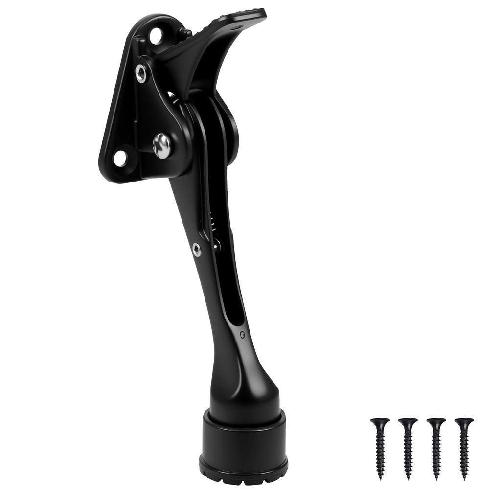 1/2Pcs Zinc Alloy Kickdown Door Stopper 5inch One Touch Adjustable Height Kick Down Doorstop Heavy Duty for The Bottom of Door