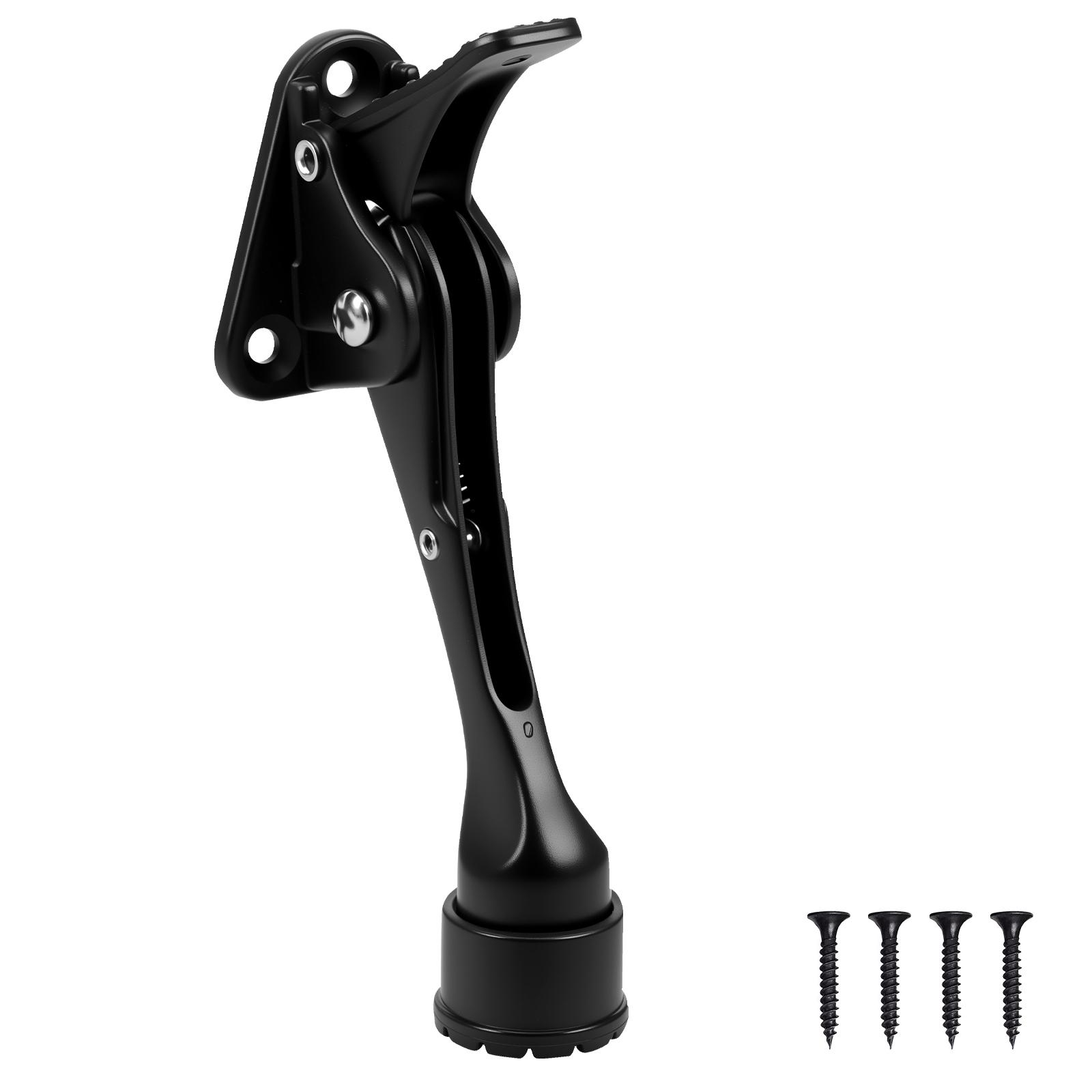 

1/2 шт. Цинковый сплав Напольный стопор для двери с откидной ногой 5 дюймов Регулируемая высота одним касанием Откидной напольный стопор для двери Сверхпрочный для нижней части двери