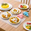 DIY Kitchen Tools 4PCS Cute Rice Ball Molds, Rabbits Dolphins Flowers And Long Shape, Portable Picnic Lunch Food Grade PP Sushi Maker for Japanese
