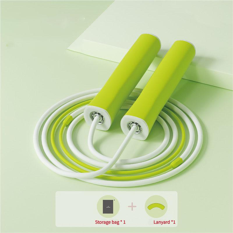 Student Tangle-Free Jump Rope Silicone Handle Speed Rope with Smooth Bearings for Sports Training, Fitness Sports, School Pe Classes