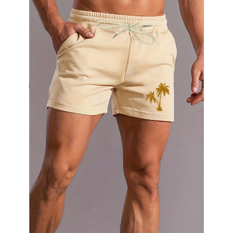 Men s Pink Palm Tree Print Shorts M