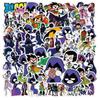 Lebhaftes 50-teiliges Teen Titans Go Sticker-Set zum Personalisieren von Gepäck und Fahrrädern