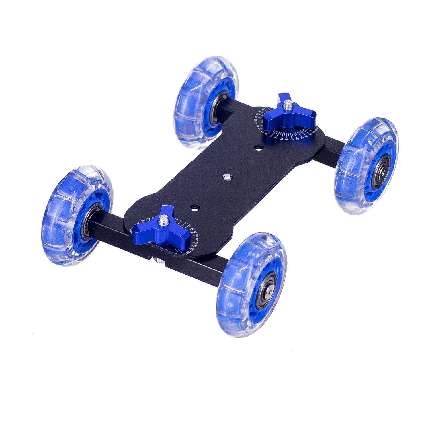

Kallio Silent Desktop Camera Track Dolly - Mini Slide Rail for Mobile Photography синий