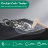 Kit Tester Pinger de Buzunar Portabil Instrument de Testare a Rezonanței Ping pentru Aur și Argint pentru Testarea Rezonanței Monedelor și Comparația Dimensiunii