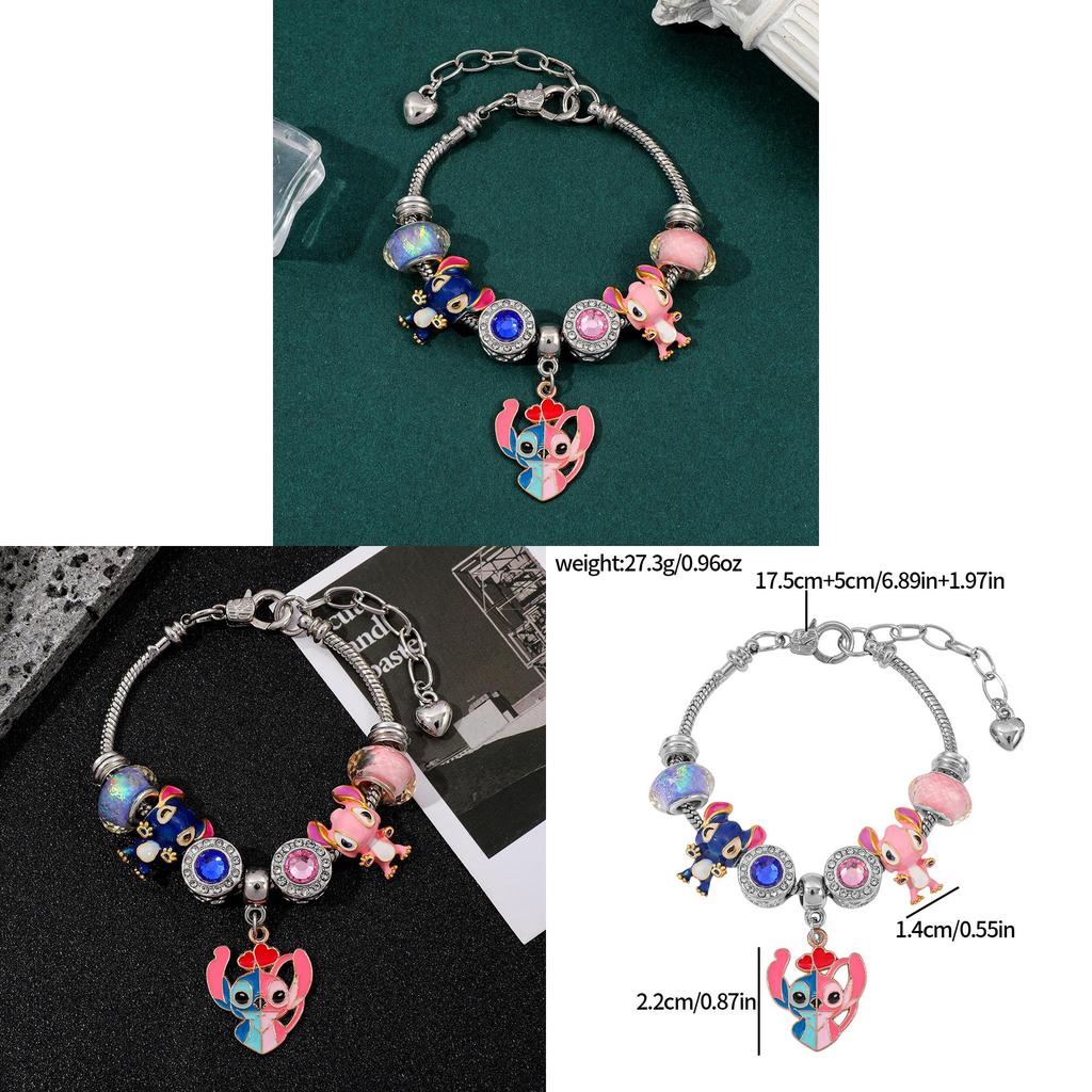 Stitch Cartoon Legierungsarmband mit galvanisierter Oberfläche für Reisesouvenir