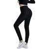 Women's Fashion Jacquarded High Elastic Sports Bodybuilding Cropped Pants Fitness Solided Color High Waist Hip Leggings