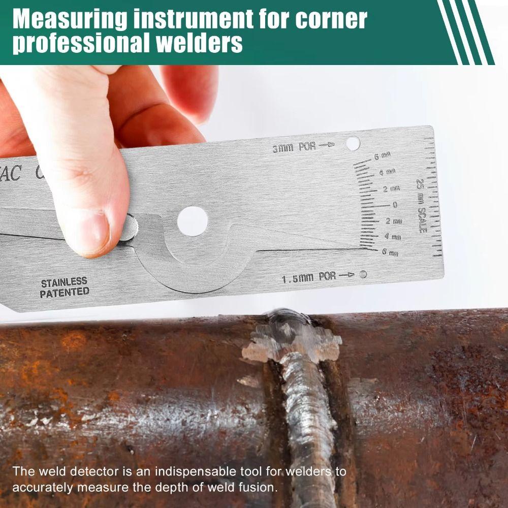 Imperial System Depth Ruler Metric Reading Fillet Weld Gauge Inspection Gauge  Welding Penetration