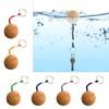 Water Sports Floating Cork Ball Keychain, Buoyant Key Chains, Float Buoy Boats Key Rings Hand Keychains for Sea Surfing
