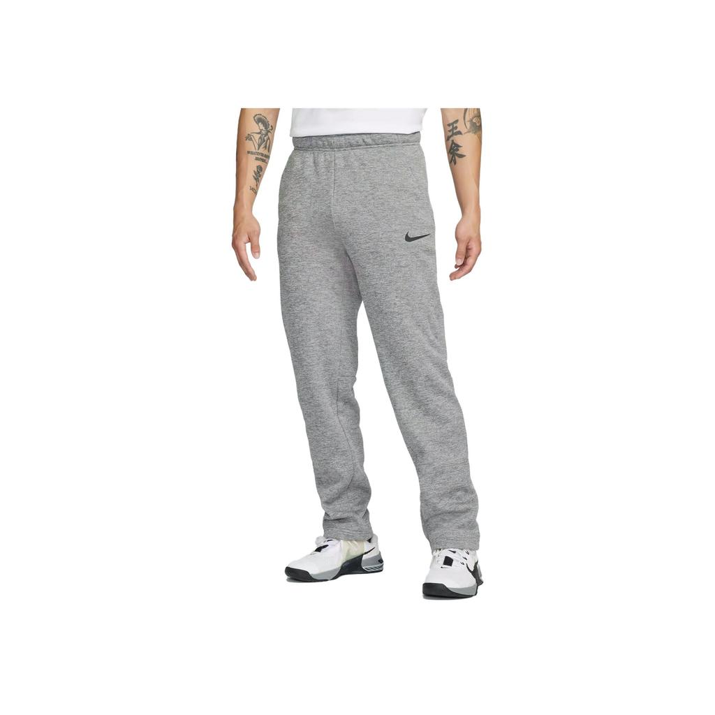 Nike Therma Fleece Logo Komfort Strik Sportsbukser Herre Bukser Mørkegrå Sort 932254-063