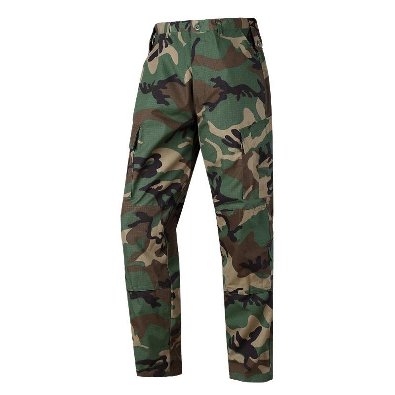 Long-sleeved camouflage suit, outdoor breathable and scratch-proof tactical training suit for military fans