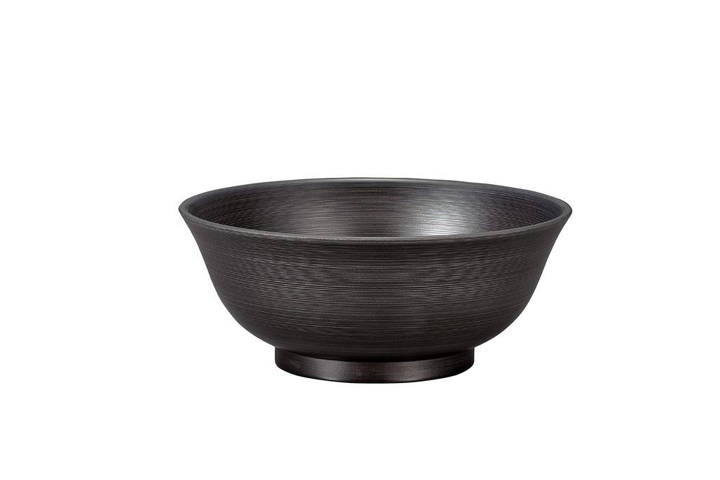 Tatsumiya Brushed Noodle Silver 55840 ONE'S Bowl, Polished, Size Approx. 18.5 H7.6
