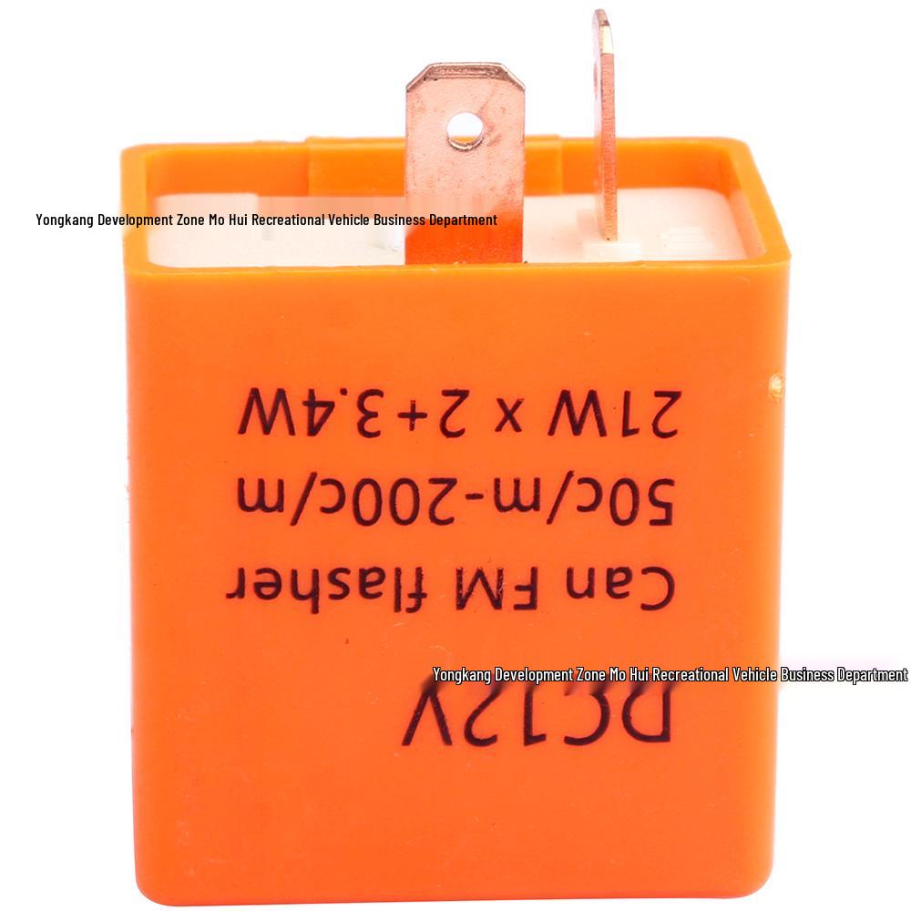 12V 2-Pin Signal Flasher Buzzer for Off-road Vehicles, ATVs, Beach Cars, and Skateboards