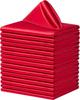 60 Pack 30*30cm Wine Red Satin Table Napkins Soft Smooth Cloth Napkins Silky Satin Cloth Napkins for Restaurant Party Decoration