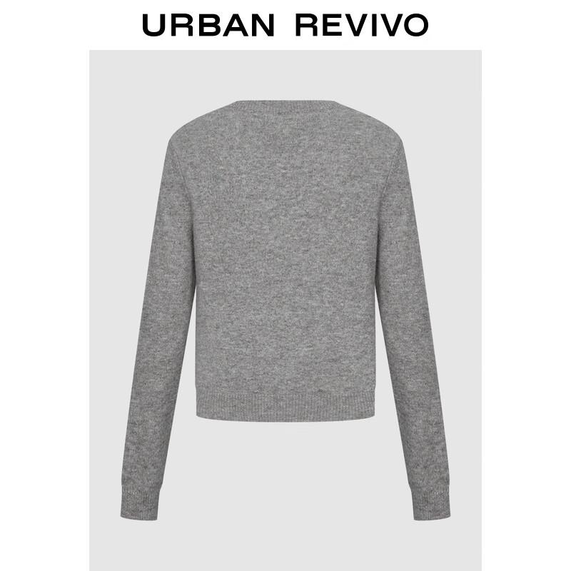 

Женский короткий вязаный кардиган с бантом UR Осень 2025 XS